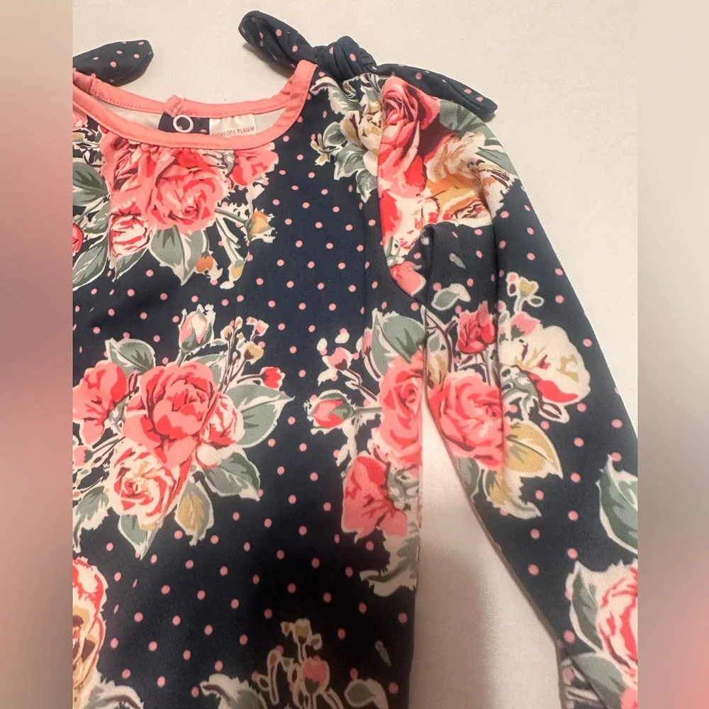 6M Penelope Plumm Floral Romper